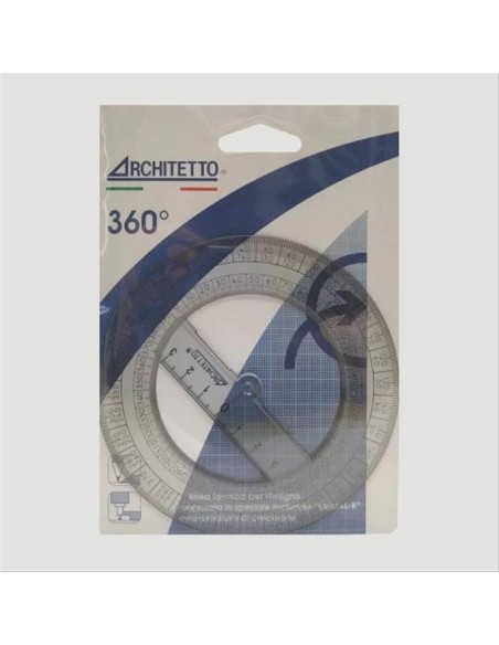 GONIOMETRO 12 CM 360° ARCHITETTO  | Scintu Bazar