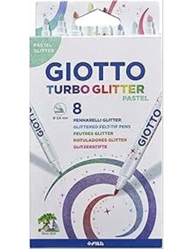 PENNARELLI  GIOTTO TURBO GLITTER 8 COLORI  | Scintu Bazar