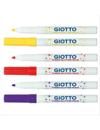 PENNARELLI  MAXI GIOTTO TURBO GLITTER 6 COLORI  | Scintu Bazar