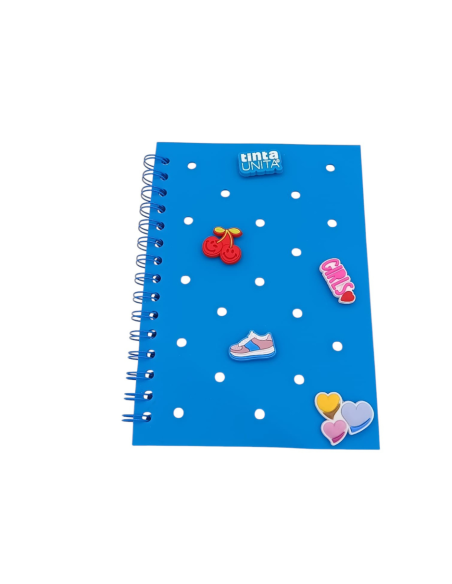 Quaderno A5  spirale copertina silicone con 5 pins TintaUNITA  CLIK  |