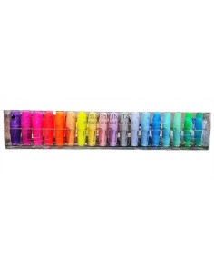 SET 18 MINI EVIDENZIATORI TINTA UNITA ART. 61703  | Scintu Bazar