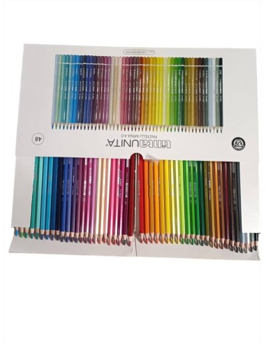 PASTELLI LEGNO  MINA 4MM TINTA UNITA SCATOLA 48 COLORI  ART 60545 POOL