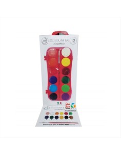 Colori Acquerello Tinta Unita scatola 12 Colori  | Scintu Bazar 2