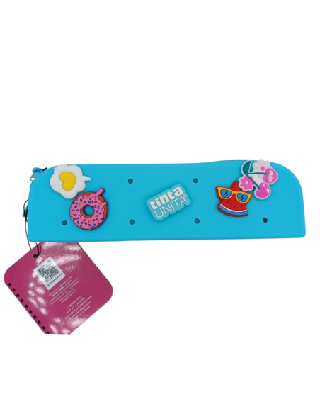 Astuccio Borsellino a bauletto  in Silicone TintaUnita Clik con 5 pins