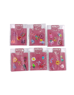 Confezione 5 pins per personalizzare borse, borsellini e altri accesso