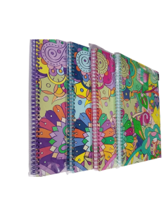 Quaderno A4 spirale 1 rigo 80 gr  70 Fogli TintaUnita Vintage 2025 4 v