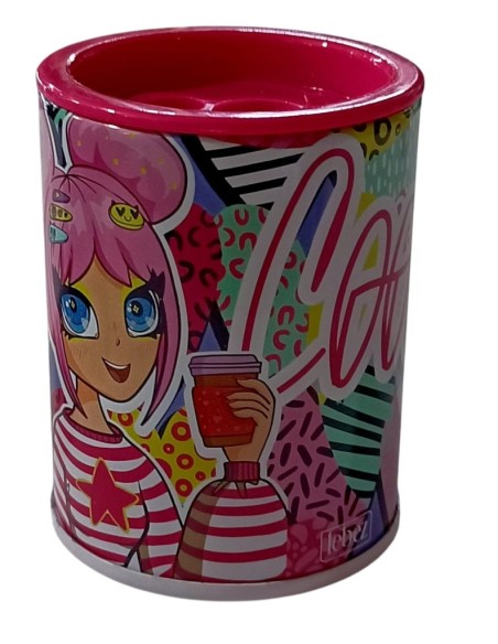 Temperamatite 2 fori contenitore in metallo art 334 Lebez  | Scintu Ba