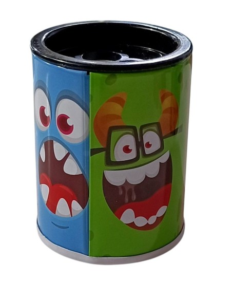 Temperamatite 2 fori contenitore in metallo art 334 Lebez  | Scintu Ba