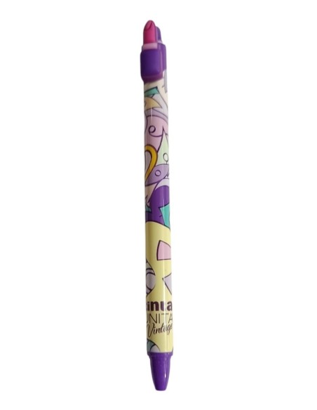 Penna cancellabile con ciondolo Tinta Unita Vintage  inchiostro blu  |