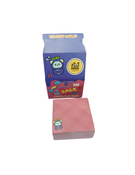 Etichette Taggy attacca stacca TintaUnita Zoo 250 foglietti 7x7cm art