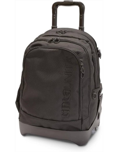 Zaino Trolley  Scuola Dream Cross, Nero. Sganciabile Nuove ruote Sali 