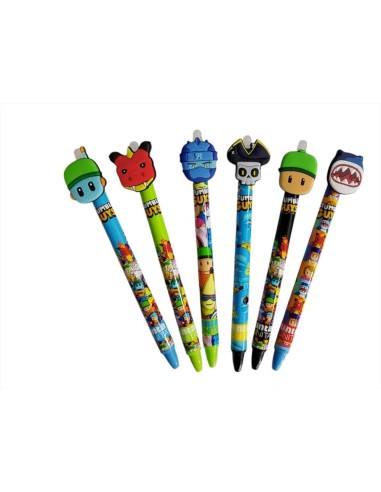 Penna cancellabile  con Topper Stumble Guys assortita inchiostro blu o