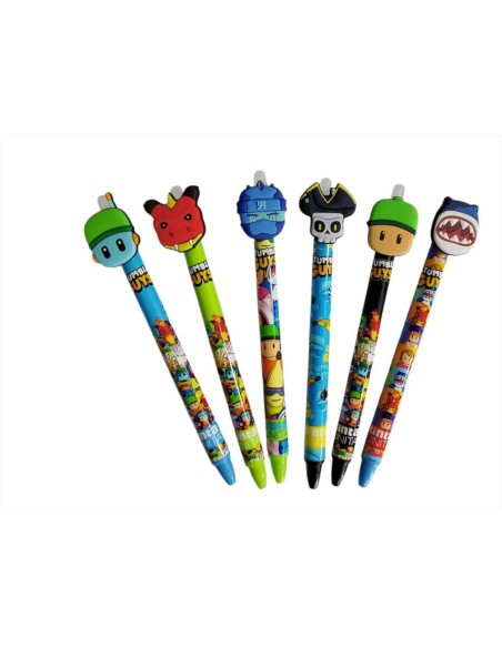 Penna cancellabile  con Topper Stumble Guys assortita inchiostro blu o