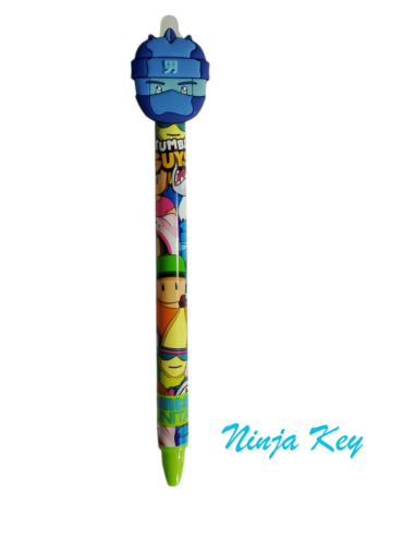 Penna cancellabile  con Topper Stumble Guys assortita inchiostro blu o