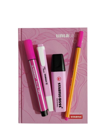 Diario 12 mesi Tinta Unita Stabilo assortito  | Scintu Bazar