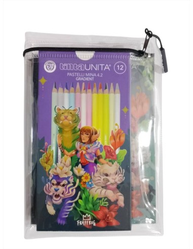 Diario con copertina disegnata Fraffrog con pastelli TintaUnita multic