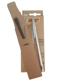 PENNA  SFERA BIC CRISTAL METALLO RICARICABILE + 2 REFILL 1 MM NERO  | 2