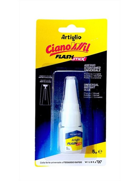 Colla istantanea universale cianoacrilato Cianowill Artiglio Flashstic
