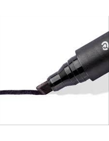 Marcatore Indelebile Staedtler Lumocolor Scalpello Nero  | Scintu Baza
