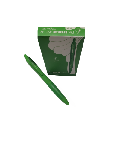 Penna sfera gel a scatto 07 art. 62256 TintaUnita Verde  | Scintu Baza