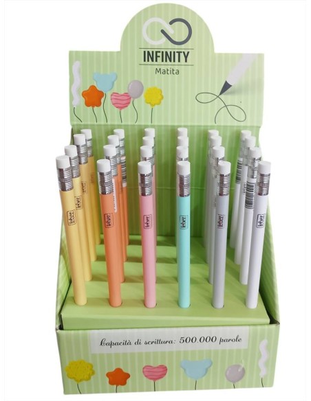 Matita Infinity legno colori assortiti art. 81965  Lebez  | Scintu Baz