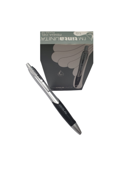 Penna Sfera Gel a Scatto 1.0 mm art. 61407 Tinta Unita Argento  | Scin