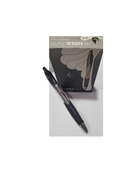 Penna Sfera Gel a Scatto 07 mm Art. 62262 Tinta Unita Nero Fusto Gradi