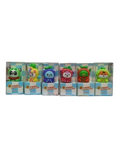 Gomme a forma di animaletti Fruit TintaUnita Zoo assortite  | Scintu B