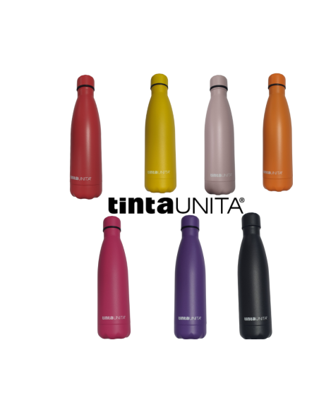 Borraccia Monocolore 500ml Tinta Unita Alluminio Termica Plastic Free 