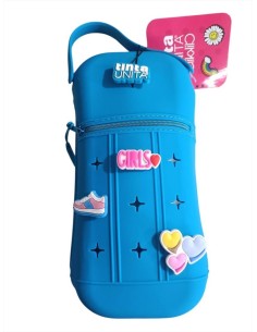 Astuccio verticale in silicone TintaUnita Clik con 5 pins + manico e d
