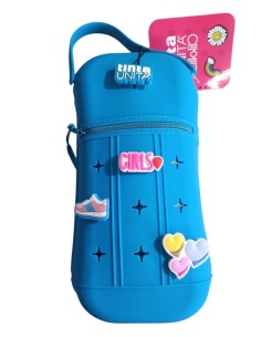 Astuccio verticale in silicone TintaUnita Clik con 5 pins + manico e d 2