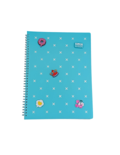Quaderno A4 spirale 5mm  80 gr  70 Fogli TintaUnita Clik con 5 pins  | 2