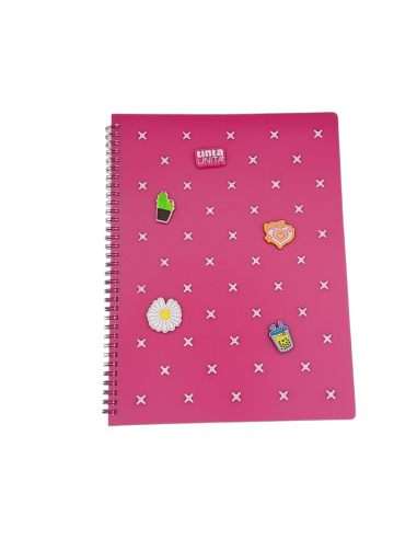 Quaderno A4 spirale 5mm  80 gr  70 Fogli TintaUnita Clik con 5 pins  |