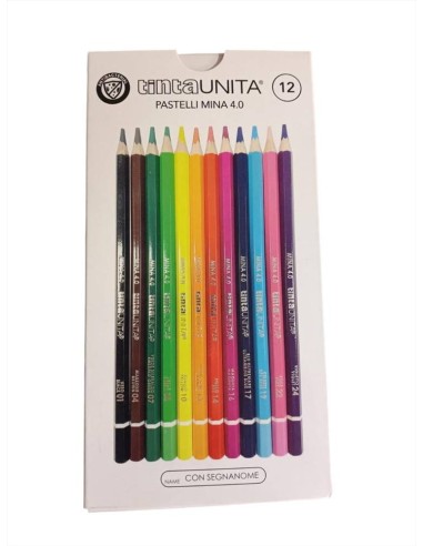 PASTELLI LEGNO  MINA 4MM TINTA UNITA SCATOLA 12 COLORI  ART 41457 POOL