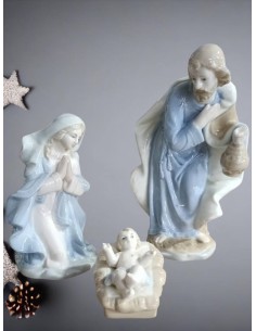 SACRA FAMIGLIA PORCELLANA SET 3 PZ CM 20  | Scintu Bazar
