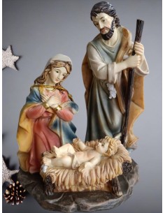 GRUPPO NATIVITA' PRESEPE RESINA CM 15 PABEN  | Scintu Bazar