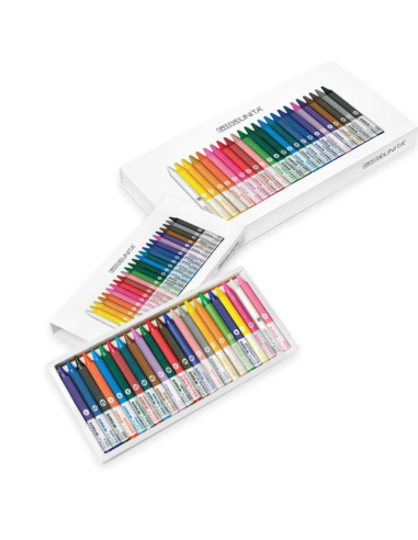 PASTELLI CERA TINTA UNITA 24 COLORI  | Scintu Bazar