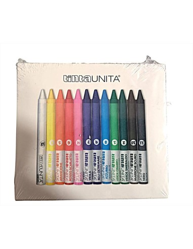 PASTELLI CERA TINTA UNITA 12 COLORI  | Scintu Bazar