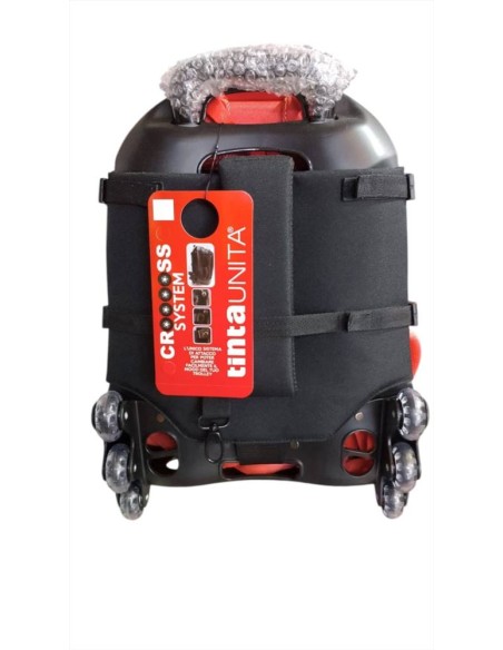 Zaino Trolley Dream  Cross Rosso sganciabile ruote sali scale Art 6187