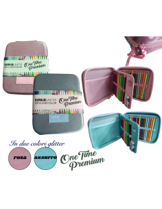 Astuccio Art Box One Time Premium Glitter 63 Pezzi  Tinta Unita  | Sci