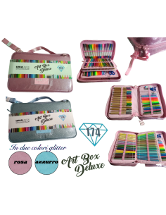 Astuccio Art Box One Time Premium Glitter 174 Pezzi  Tinta Unita  | Sc