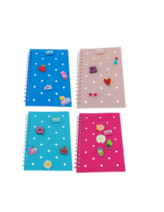 Quaderno A5  spirale copertina silicone con 5 pins TintaUNITA  CLIK  |