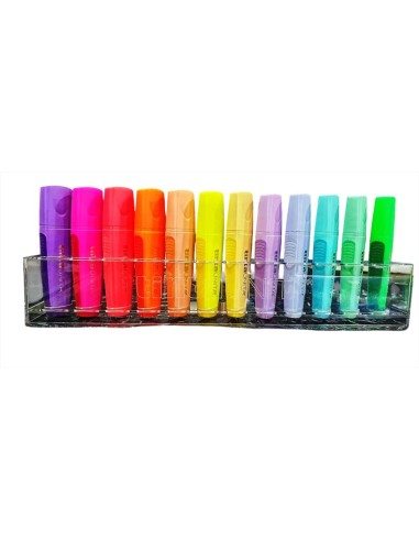 SET 12 EVIDENZIATORI PALETTE TINTA UNITA ART 60833  | Scintu Bazar