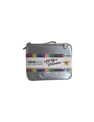 Astuccio Glitter Skylinecolor Art Box con 144 pastelli Tinta Unita  |