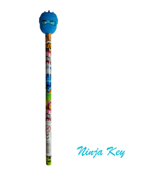 Matita con Topper Stumble Guys assortita art 62093 Tinta Unita  | Scin