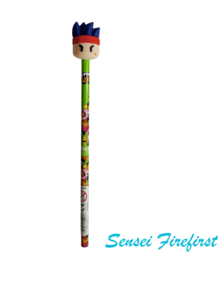 Matita con Topper Stumble Guys assortita art 62093 Tinta Unita  | Scin