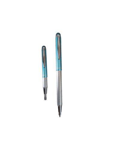 PENNA SFERA+TOUCH ZEBRA TELESCOPIC STYLUS METALLIC AZZURRO  | Scintu B