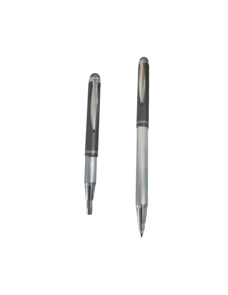 PENNA SFERA+TOUCH ZEBRA TELESCOPIC STYLUS METALLIC GRIGIO  | Scintu Ba
