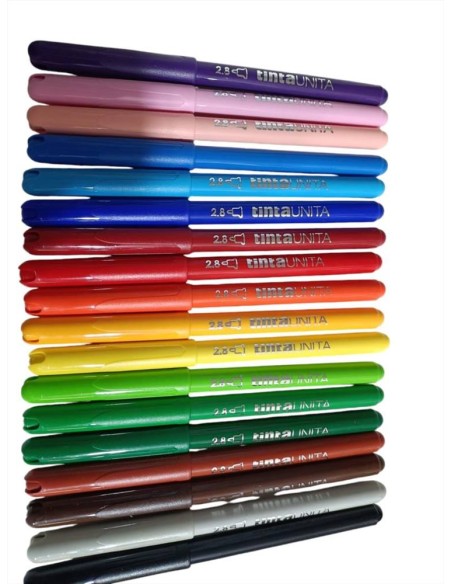 PENNARELLI TINTA UNITA PUNTA 2.8 - 18 COLORI ART 43887  | Scintu Bazar