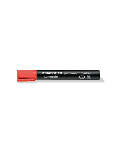 Marcatore Indelebile Staedtler Lumocolor Scalpello Rosso  | Scintu Baz